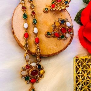 Fashion Gemstone Necklace Desi Style
